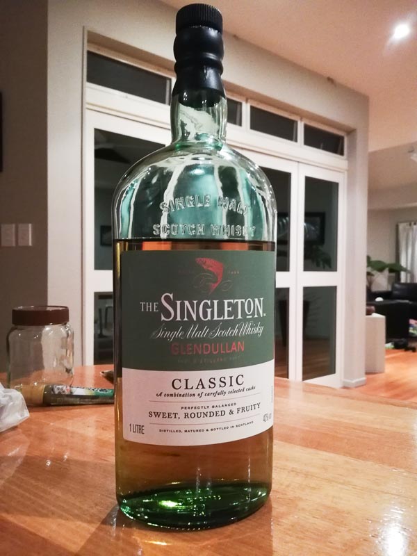 Singleton Glendullan whisky