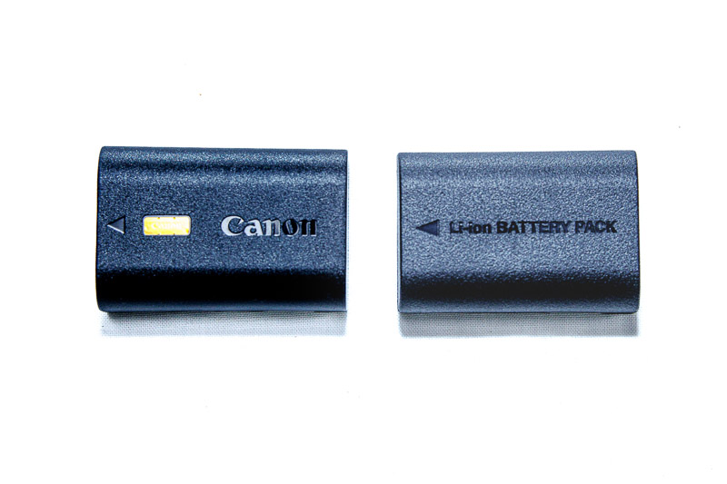 純正バッテリーLP-E6NHとロワジャパン製を比較